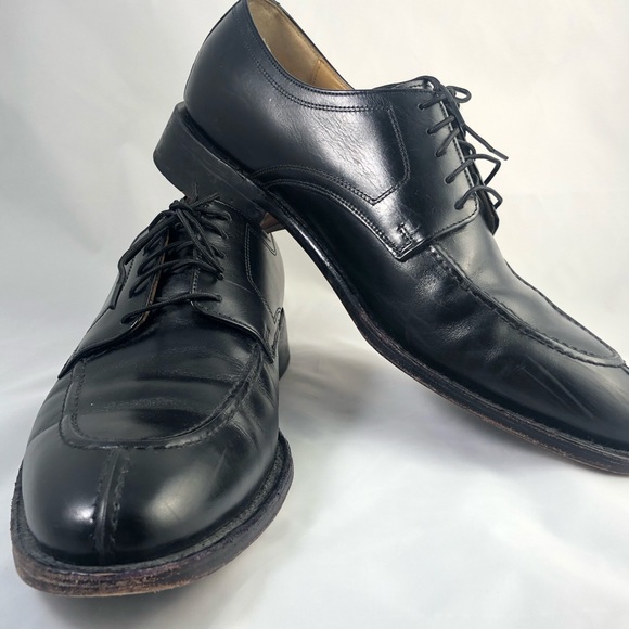 Johnston & Murphy Other - Johnston and Murphy Split Toe Black Leather sz10